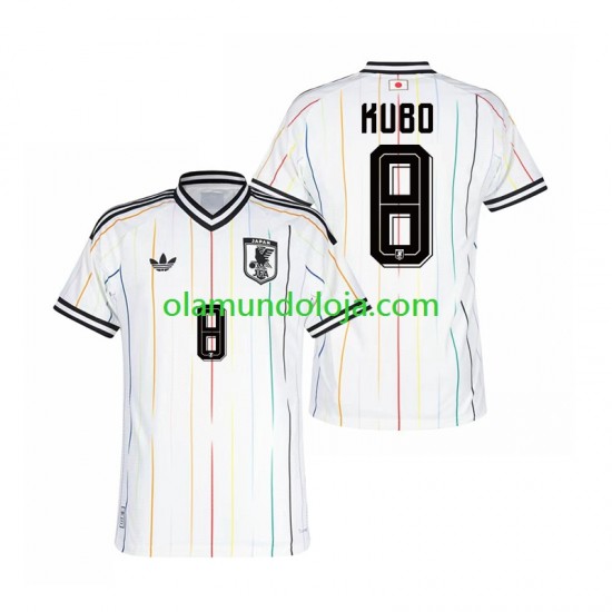 Camisola Japão Kubo 8 Homem Equipamento Segundo Copa do Mundo 2026 Manga Curta